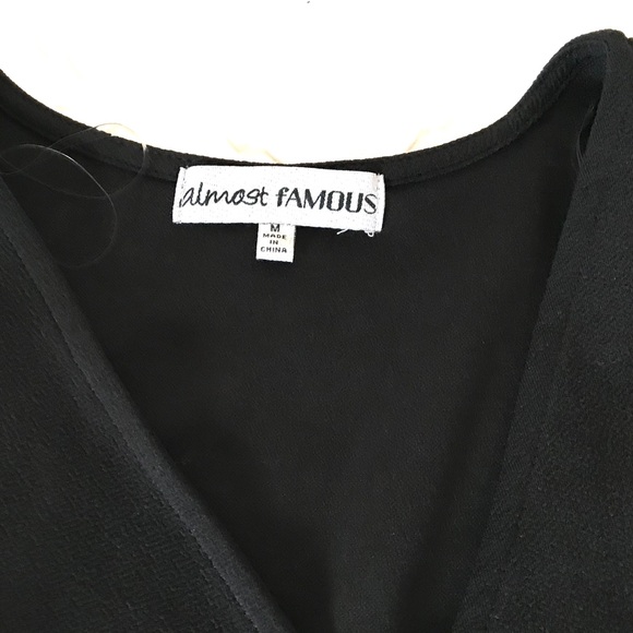 NWT Almost Famous Angled Wrap Dress - Picture 4 of 7